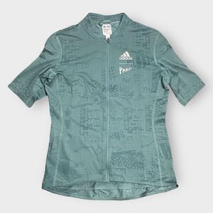 Adidas x Parley Heat RDY Cycling Jersey HI6832 Green Womens size X-Large New